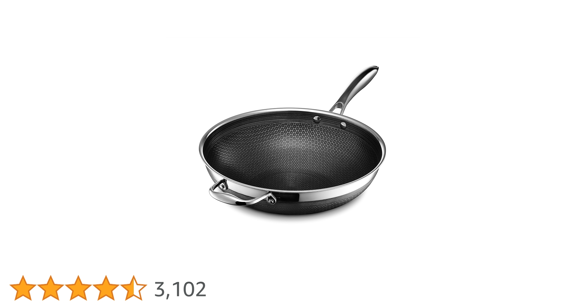 Amazon｜HexClad ハイブリッド ノンスティック 中華鍋 【30cm